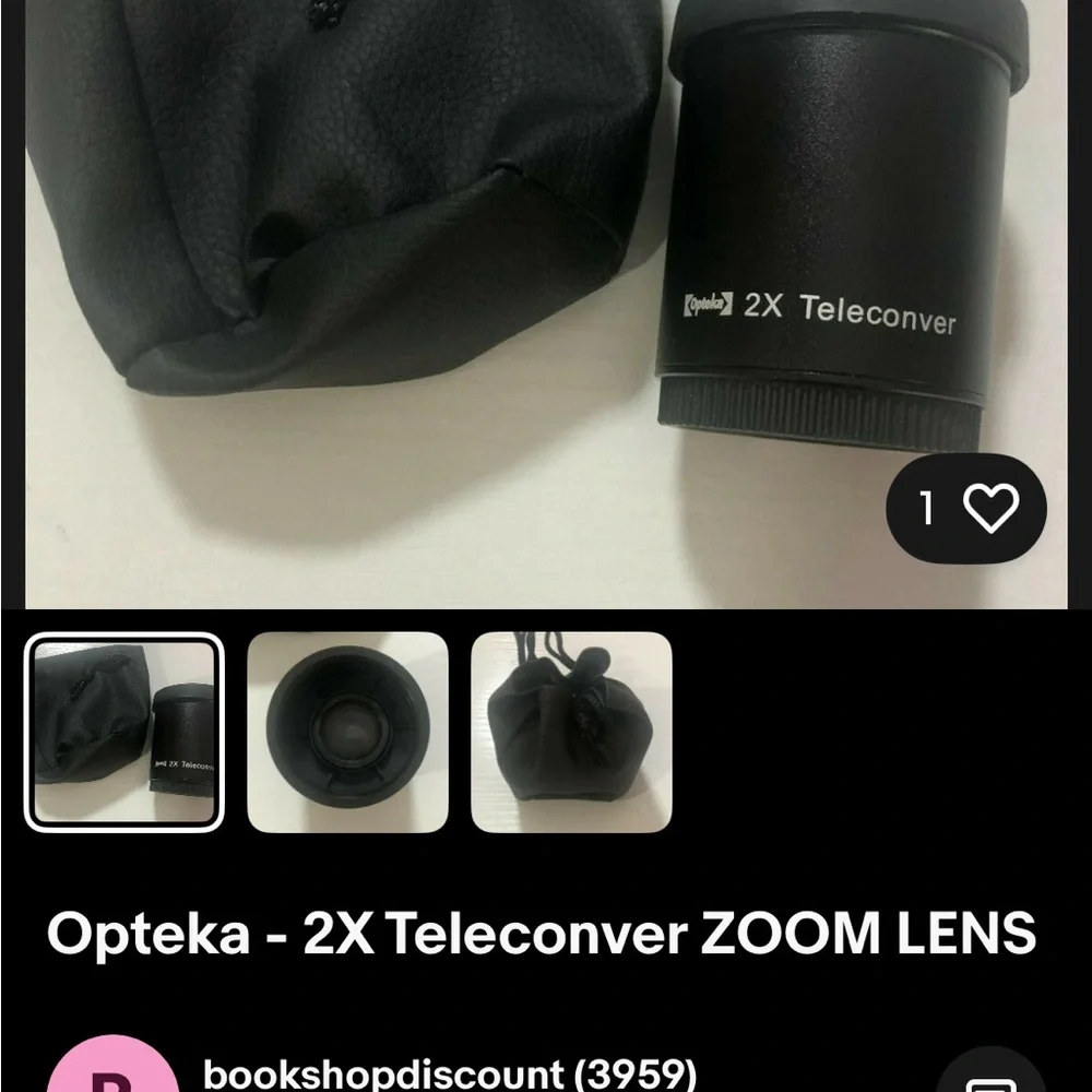 Opteka 2X Teleconverter Zoom Lens & UV filter 67mm